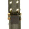 GUCCI Khaki Green Canvas Belt