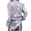 ALBERTA FERRETTI Metallic Lila Shirt