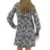 DOLCE & GABBANA Black and White Patterned Mini Dress
