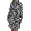 DOLCE & GABBANA Black and White Patterned Mini Dress