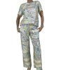 EMILIO PUCCI Colorful Pastel Blouse And Trousers Set