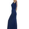 MISSONI Dark Blue Metallic Maxi Dress