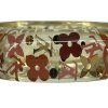 LOUIS VUITTON Transparent Pink Flowers Bracelet