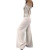 MISSONI White Top & Trousers & Headband Set