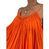 STELLA McCARTNEY Orange Silk Mini Dress