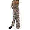 MISSONI Sequin Blue And Orange Top And Trousers Set