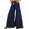 ALBERTA FERRETTI Ultra Wide Dark Blue Jeans