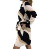 GUCCI Black And Beige Silk Dress