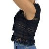 ALBERTA FERRETTI Black Cropped Sleeveless Top