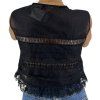 ALBERTA FERRETTI Black Cropped Sleeveless Top