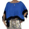 DIANE VON FURSTENBERG Blue And Black Top
