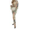 ALBERTA FERRETTI Beige Printed Shirt And Trousers Set