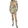 ALBERTA FERRETTI Beige Printed Shirt And Trousers Set