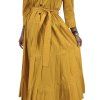 MARC CAIN Yellow Maxi Dress