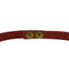 FENDI Selleria Pink Leather Double Wrap Bracelet
