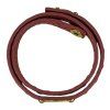 FENDI Selleria Pink Leather Double Wrap Bracelet