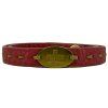 FENDI Selleria Pink Leather Double Wrap Bracelet
