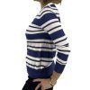 DOLCE & GABBANA Blue And White Striped Cardigan