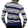 DOLCE & GABBANA Blue And White Striped Cardigan