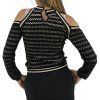 FENDI Black Off-Shoulder Top