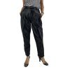 ALBERTA FERRETTI Black Leather Trousers