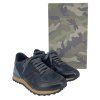 VALENTINO Black And Dark Blue Sneakers