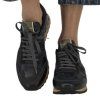 VALENTINO Black And Dark Blue Sneakers