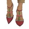 VALENTINO Rockstud Red And Green Pumps