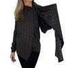 YVES SAINT LAURENT Black Printed Blouse