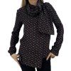 YVES SAINT LAURENT Black Printed Blouse
