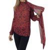 YVES SAINT LAURENT Red Printed Blouse