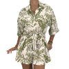 ZIMMERMANN Printed Khaki Flowers Overall