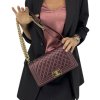 CHANEL Boy Burgundy Medium Flap Bag