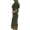 SPORTMAX Midi Khaki Dress