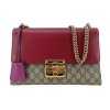 GUCCI Padlock Monogram Red Bag