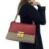 GUCCI Padlock Monogram Red Bag