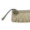 GUCCI Monogram Beige Clutch