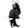 CHRISTIAN DIOR Black Leather Calfskin Granville Bag