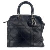 CHRISTIAN DIOR Black Leather Calfskin Granville Bag