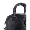 CHRISTIAN DIOR Black Leather Calfskin Granville Bag