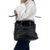 CHRISTIAN DIOR Black Leather Calfskin Granville Bag