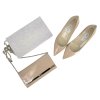 JIMMY CHOO Nude Clutch Bag