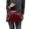 HERMÉS Kelly 32 Burgundy Bag