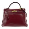 HERMÉS Kelly 32 Burgundy Bag