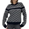 CHRISTIAN DIOR Blue Reversible Sweater