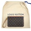 LOUIS VUITTON Monogram Canvas Clutch Pochette