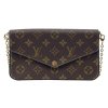 LOUIS VUITTON Felicie Monogram Canvas Pochette