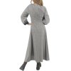 SPORTMAX Long Grey Dress