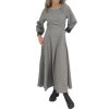 SPORTMAX Long Grey Dress