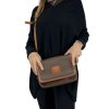 CÉLINE Macadam Brown Crossbody Bag